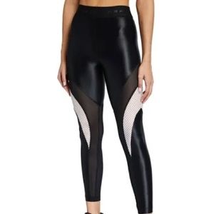 NWT Koral Liquid leggings Black white mesh size XS